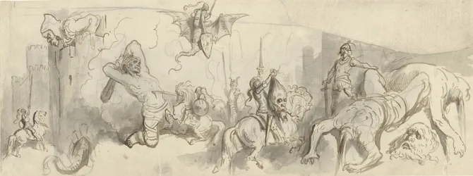 Battle between Knights and Giants