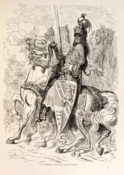 Illustration of Roland on Horseback from La Légende de Croque-Mitaine