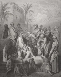 Jesus Blessing the Children, Illustration from Dore