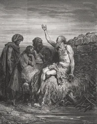Job and his Friends, Job 6:1-4, illustration from Dore
