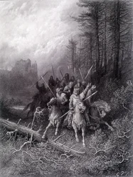 King Arthur in the Broceliande Forest (Cycle of the Knights of the Round Table) - in 
