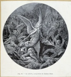 Liberty, engraving by Gustave Doré