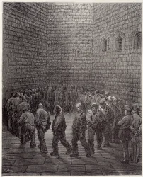 The promenade of prisoners in prison - in 