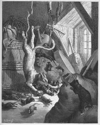 The Cat and an Old Rat - from "Fables" by Jean de La Fontaine
