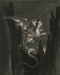 New terror I conceived at the steep plunge