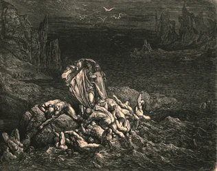 Now Seest Thou, Son! The Souls of Those, Whom Anger Overcame, c1890