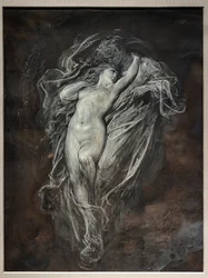 Paolo and Francesca da Rimini in Hell, before 1861