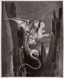 The Divine Comedy, Inferno, Canto 17: The descent into the abyss on Geryon