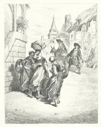 The Fables of La Fontaine: The Miller, his Son, and the Ass