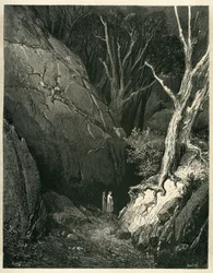 The Hell of Dante Alighieri (The Divine Comedy) Illustrated by Gustave Dore. French Edition of 1861. “Then He Started, and I Followed Him”