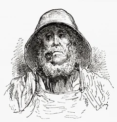 The Marseilles Sailor, after a Drawing by Gustave Dore. From Life and Reminiscences of Gustave Dore, published 1885