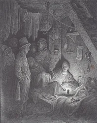 Victorian opium smoking den in London