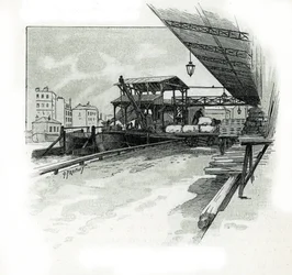 Docks of the port of La Villette, Paris