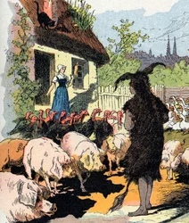 Handmaid Donkey Skin (Illustration by Gustave Fraipont for 