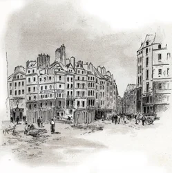 View of Place Maubert, Paris