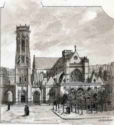 View of the Church of Saint Germain l