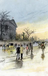 View of the Palais Bourbon, Seat of the French National Assembly, Paris