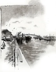 Footbridge of the Canal de la Villette, Paris