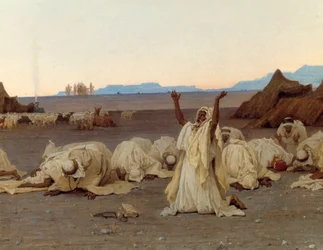 Evening Prayer in the Sahara Desert (detail)