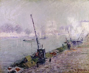 Paris, the Henri IV Bridge, in the Morning