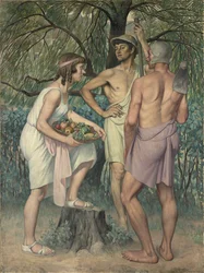 Return of the Fields (triptych, lateral part)