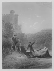 Torre and Lavaine Bid Farewell to the Body of Elaine