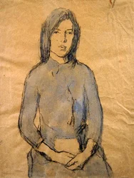 Girl, Hands Resting in her Lap