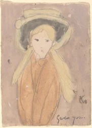 Little Girl with a Large Hat