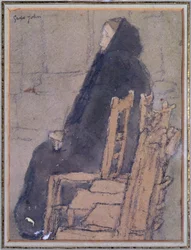 Old Woman in a Black Shawl