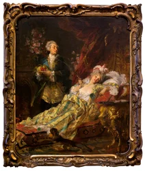 Louis XV (1710-1774) and Madame Du Barry
