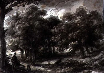 Wooded Landscape, with Figures
