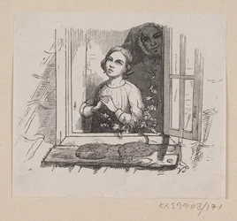 Illustration for "Five from a Peapod" in H.C. Andersen