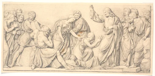 The Raising of Lazarus. Study for a Deviating Relief in the Castle Church