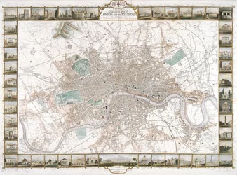 Map of London, 1851