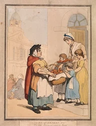 Hot Cross Bunns Two a Penny Bunns, Plate VIII of Cries of London