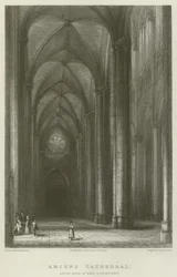 Amiens Cathedral, South Aisle of Nave, looking West