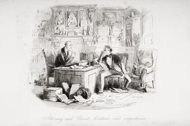 Attorney and Client, fortitude and impatience, illustration from 