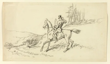 Rider Reining in Horse