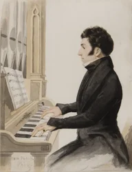 Tom Pinch playing the Salisbury organ