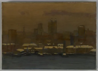 River Front, New York in Winter
