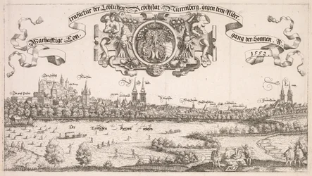 Panoramic View of Nuremberg: Center Portion