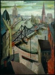 The Iron Bridge in Frankfurt am Main