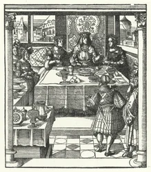 Archduke Maximilian of Austria visiting his future wife, Mary of Burgundy, and her mother, Isabella of Bourbon