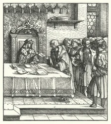 Archduke Maximilian of Austria writing letters