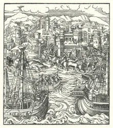 Frederick III, Holy Roman Emperor, Arriving in Rome with His Bride, Eleanor of Portugal