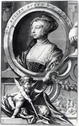Anne Boleyn, engraved by Jacobus Houbraken