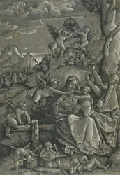 Madonna with Child and Angels in a Landscape