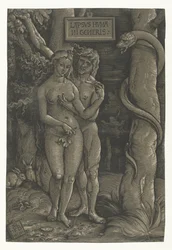 Temptation of Adam and Eve in Paradise