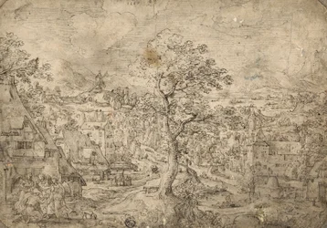 Landscape with Abraham and Angels, 1567