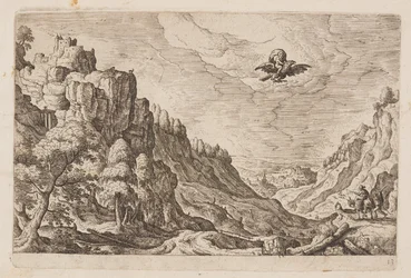Plate 13, from Landscapes with Scenes from the Old and New Testament and Ovid